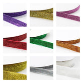 5 Meters 10 / 15 / 25mm Glitter Lurex Velvet Ribbons #VEL1502 - ACCESSOIRES LEDUC BV